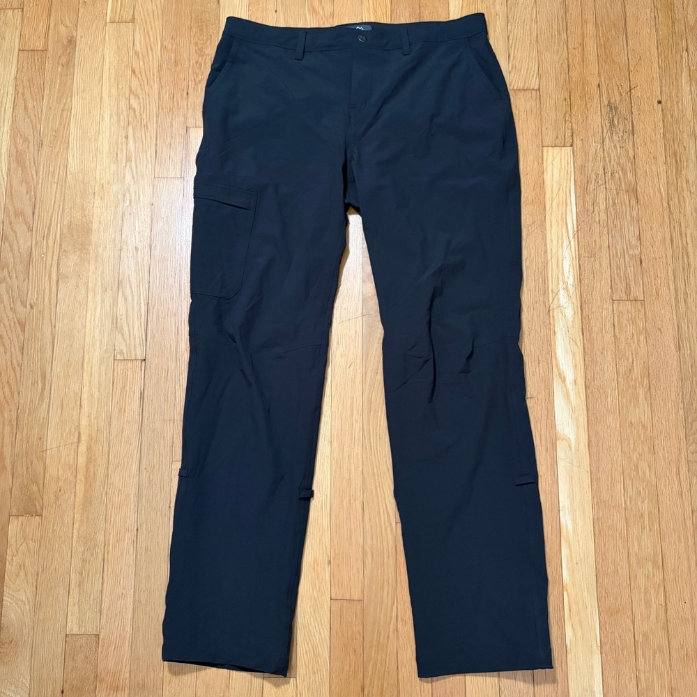 REI Co-op Women's Hiking Pants 14 Black Cargo Stretch Roll-Up Kornati Trailmade